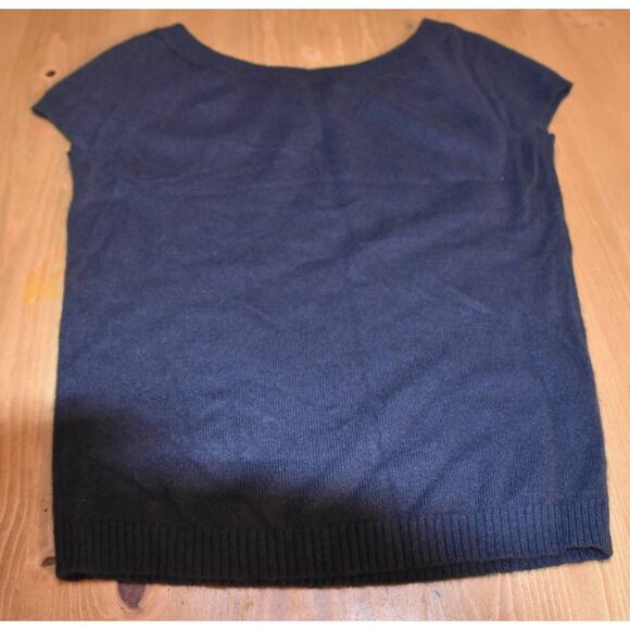 The Limited, Brown Cap Sleeve Cashmere Sweater, Medium, LN - Picture 3 of 3